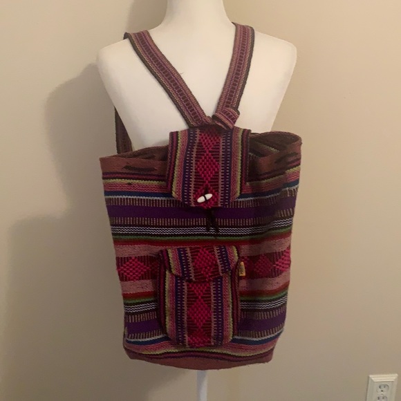Artesanias Mr Pinzon Multicolored Cloth Backpack - Picture 3 of 8